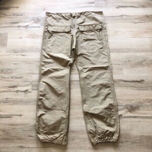 Vintage Camp Fire Collection Outdoor Clothing Men's Beige Cargo Pants